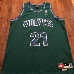 Kevin Garnett Nike Timberwolves jersey.